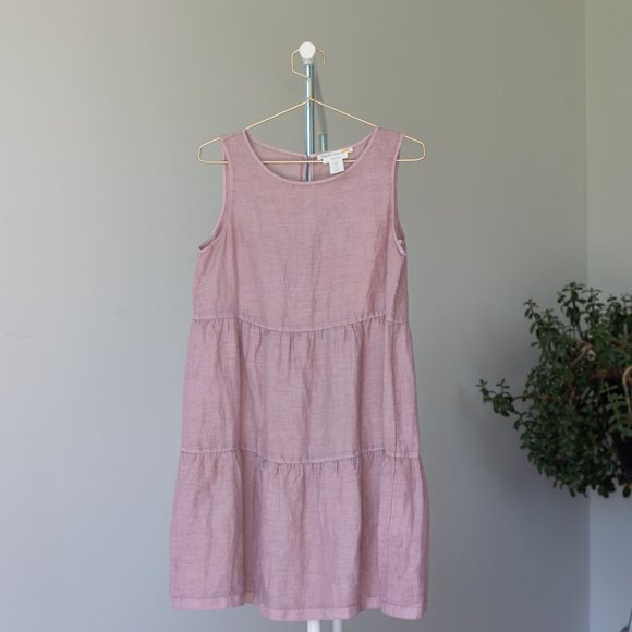 100% Linen Dress Mauve colour from C&C California - Picture 3 of 16